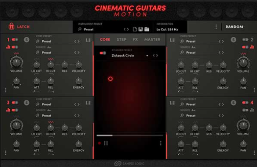 SAMPLE LOGIC CINEMATICS GUITARS IN MOTION